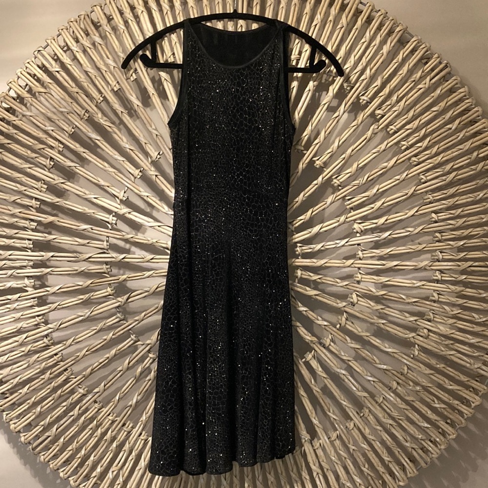 Black Shimmer Betsy & Adam Holiday/Cocktail Dress